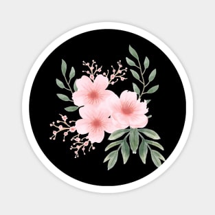 pink floral design Magnet